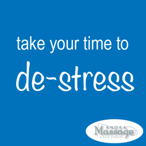 Take time to de-stress